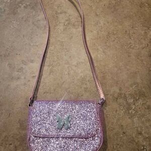 Pink Glittery Little Girls Purse with Strap H & M Kids
